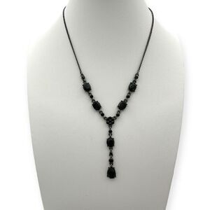 Black trifari chain necklace